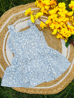 Load image into Gallery viewer, Grey Bloom - Cotton Frock 1 - 2 yrs