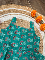 Load image into Gallery viewer, Teal Delight - Cotton Frock 6m to 1 Yr