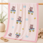 Load image into Gallery viewer, Teddy Ride - Muslin Baby Blanket