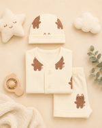 Load image into Gallery viewer, Baby Set - Cardigan, Pant and Cap