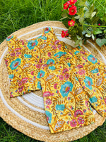 Load image into Gallery viewer, Yellow Blossom - Frill top & Shorts Set 4 - 5yrs