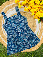 Load image into Gallery viewer, Blue Peony - Cotton Frock 2 -3 Yrs