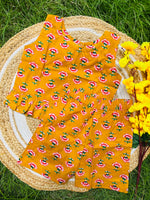 Load image into Gallery viewer, Mustard Bloom - Frill top & Shorts Set 4 - 5yrs