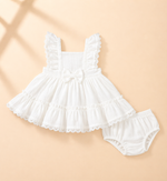 Load image into Gallery viewer, Baby Cotton Dress - Snow White