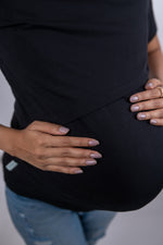 Load image into Gallery viewer, Maternity & Nursing T-Shirts - Black - NARUVE