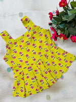 Load image into Gallery viewer, Lime Daffodil - Cotton Frock 0 to 6m