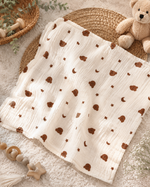Load image into Gallery viewer, Crinkled Muslin Baby Swaddle