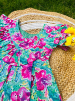 Load image into Gallery viewer, Hakoba Frill Sleeve Frock