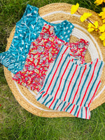 Load image into Gallery viewer, Frill tops Set 3 - 4yrs (pack of 3)