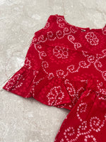 Load image into Gallery viewer, Red Love - Frill top & Shorts Set 4 - 5yrs