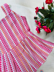 Pink Rainbow - Cotton Frock 0 to 6m