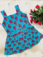 Load image into Gallery viewer, Blue Pink - Cotton Frock 1 - 2 yrs