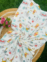 Load image into Gallery viewer, Yellow Teddy - Muslin Baby Towel