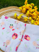 Load image into Gallery viewer, Cute Owl - Thottil and Mosquito net Set (Fall Safe)