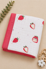 Load image into Gallery viewer, Berry Blush - Muslin Baby Blanket