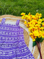 Load image into Gallery viewer, Purple Blossom - Cotton Frock 4 - 5 yrs