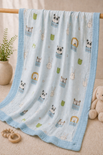 Load image into Gallery viewer, Panda Bear - Muslin Baby Blanket