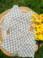 Load image into Gallery viewer, Ocean Love - Frill top & Shorts Set 4 - 5yrs