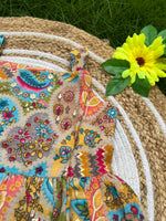 Load image into Gallery viewer, Ethnic Blossom - Viscose Frock 4 - 5 yrs