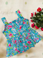 Load image into Gallery viewer, Blue Bloom - Cotton Frock 0 to 6m