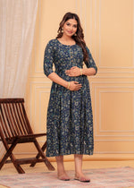 Load image into Gallery viewer, Bluebell Serenity : Maternity Feeding Dress