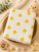 Load image into Gallery viewer, Yellow Chicks - Muslin Baby Towel