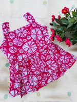 Load image into Gallery viewer, Pink Batik - Cotton Frock 6m to 1 Yr