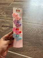 Load image into Gallery viewer, Flower Hair Pins (Newborn Friendly)