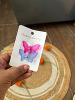 Load image into Gallery viewer, Small Matte Butterfly Hair Claws
