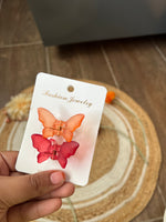 Load image into Gallery viewer, Small Matte Butterfly Hair Claws