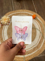 Load image into Gallery viewer, Small Matte Butterfly Hair Claws