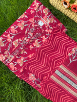 Load image into Gallery viewer, Soft Cotton Kurta Set: Lady Red