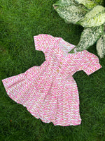 Load image into Gallery viewer, Kids Cotton Dress: Love Waves
