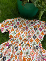Load image into Gallery viewer, Kids Cotton Dress: Rangoli