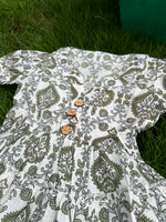 Load image into Gallery viewer, Kids Cotton Dress: Floral Art