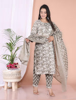 Load image into Gallery viewer, Soft Cotton Kurta Set: Meadow