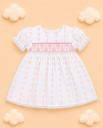 Load image into Gallery viewer, Baby Cotton Dress - Pink Hearts