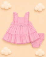 Load image into Gallery viewer, Baby Cotton Dress - Sweet Blush
