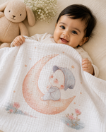 Load image into Gallery viewer, Bamboo Baby Blanket - Moon Ride