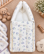 Load image into Gallery viewer, Muslin Carry Bed/Nest - Lavender Bloom