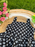 Load image into Gallery viewer, Dark Fort- Cotton Frock 6m to 1 Yr
