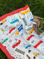 Load image into Gallery viewer, Tiny Truck - Muslin Baby Blanket
