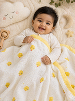Load image into Gallery viewer, Yellow Chicks - Muslin Baby Blanket