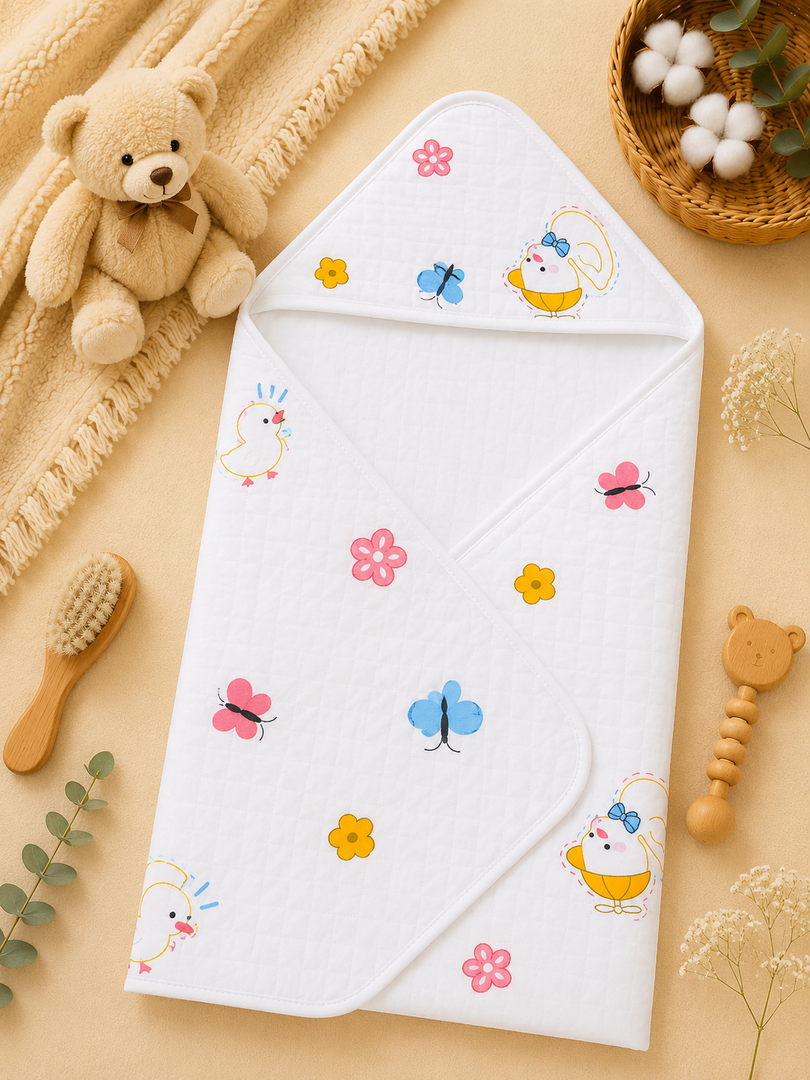 Little Chicks - Cotton Hooded Baby Towel