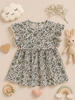 Load image into Gallery viewer, Leafy Garden - Frill Cotton Frock