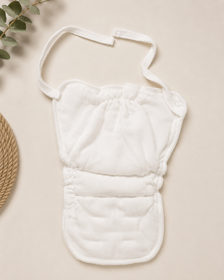 6 Layer Crinkled Muslin Nappies: Pack of 4