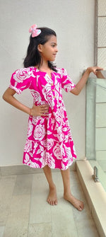 Load image into Gallery viewer, Kids Cotton Dress: Marshmellow
