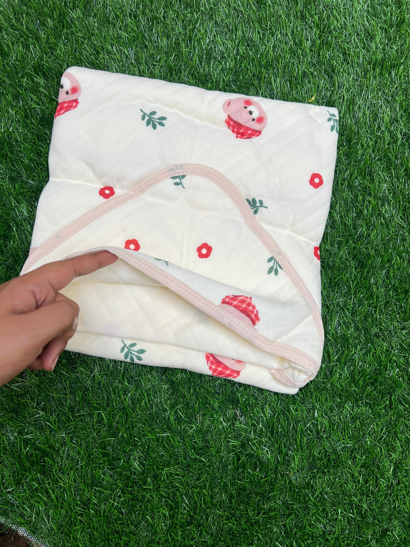 Happy Vibes - Muslin Hooded Baby Blanket