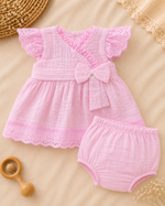 Load image into Gallery viewer, Baby Cotton Dress - Pink Candy