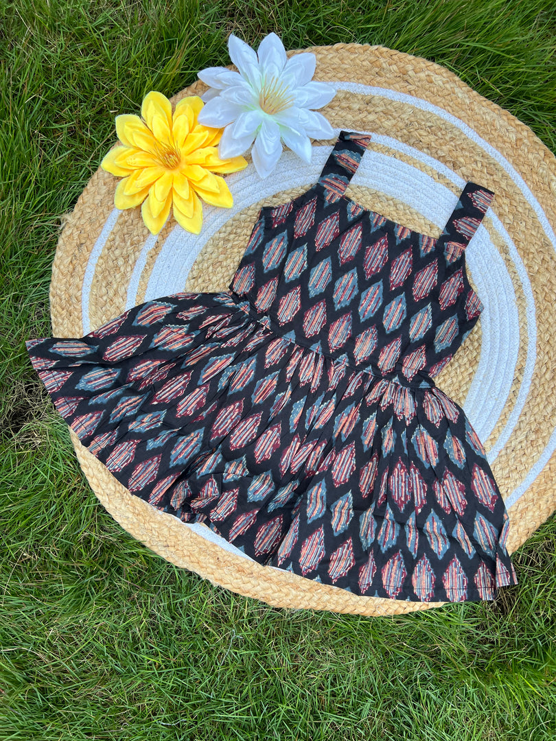 Magic Leaves - Cotton Frock 2 - 3 Yrs